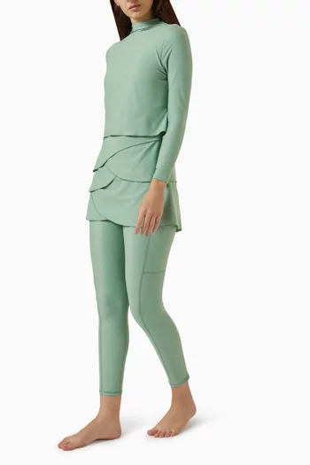 Pocket Swim Tights in Stretch-nylon