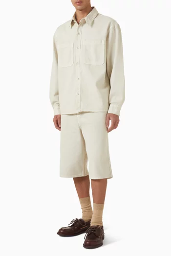 قميص بتصميم مصبوغ دينم