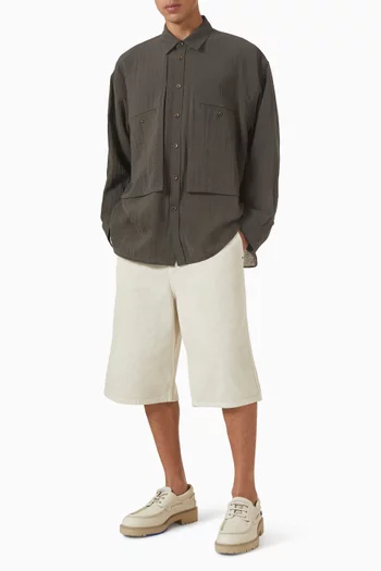 قميص فضفاض بجيوب كارغو