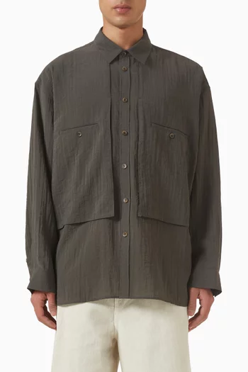 قميص فضفاض بجيوب كارغو