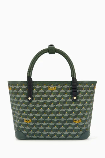 Double Battle 19 Tote Bag in Scale Canvas