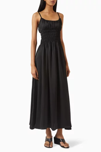 Clementine Midi Dress in Silk-blend