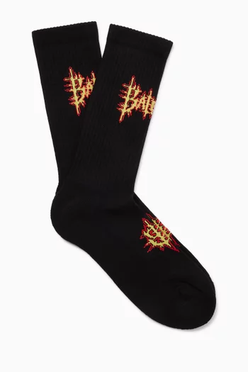 Sacré Cœur Socks in Cotton-blend