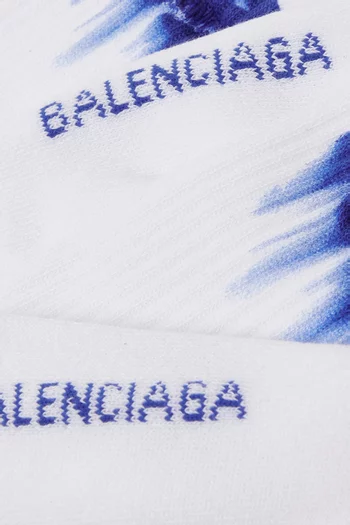 Wet Brush Socks in Cotton-blend