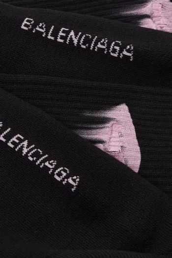 Wet Brush Socks in Cotton-blend