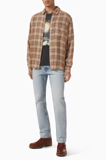 Zayne Zip Shirt in Cotton-blend