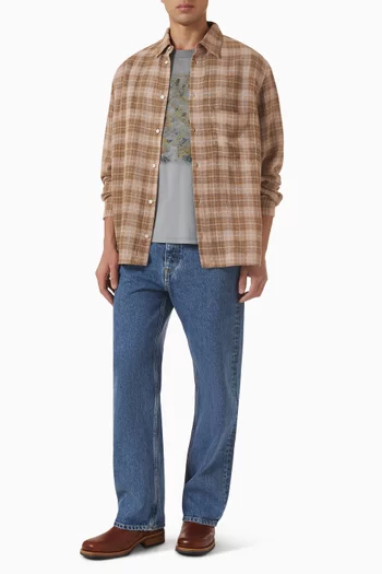 Pete Check Shirt in Cotton-blend