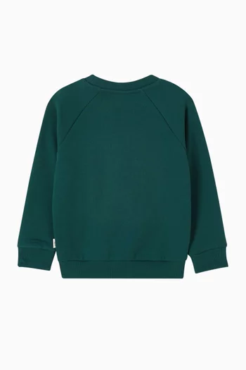 سويت شيرت نورجارد بشعار الماركة بلون مغاير قطن عضوي