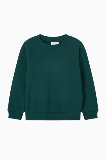 سويت شيرت نورجارد بشعار الماركة بلون مغاير قطن عضوي