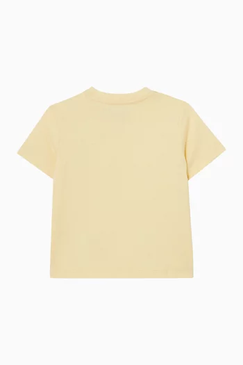 تي شيرت بشعار الماركة قطن وجيرسيه