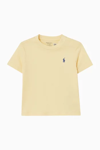 تي شيرت بشعار الماركة قطن وجيرسيه