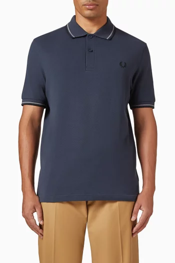 تي شيرت مزين بخطين قطن