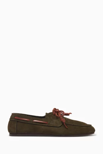 Pliario Boat Shoes in Suede