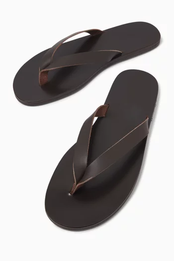 Solon Thong Sandals in Leather