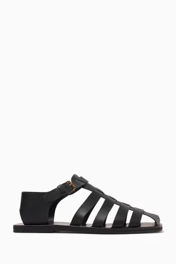 Nestoras Fisherman Sandals in Leather