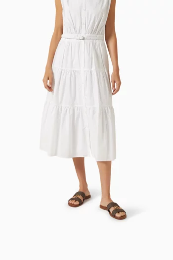 Erin Flat Sandals in Signature Logo Canvas