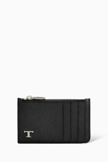 حافظة بطاقات جلد