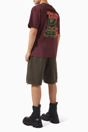 تي شيرت 008 بقصة فضفاضة قطن