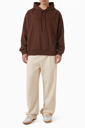 بنطال رياضي 012 بشعار الماركة صوف قطني