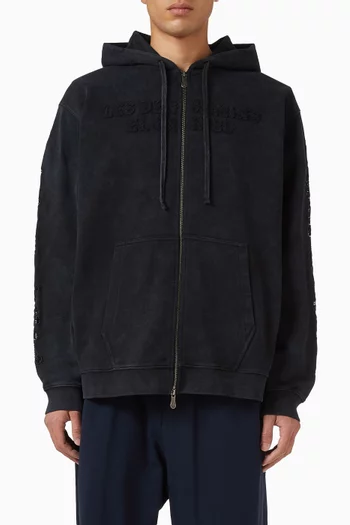 001 Zip Hoodie in Cotton-fleece