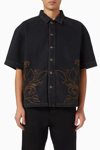 قميص 020‏ مطرز دينم