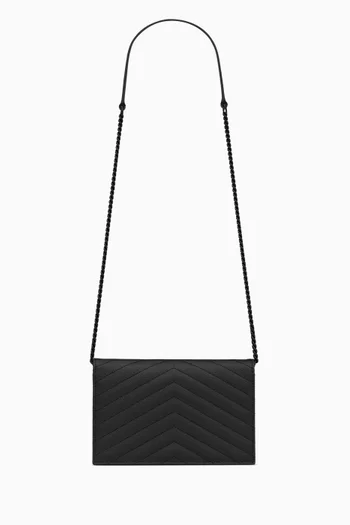Cassandre Envelope Chain Wallet in Leather