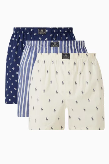 Logo Boxer Shorts, Set of 3