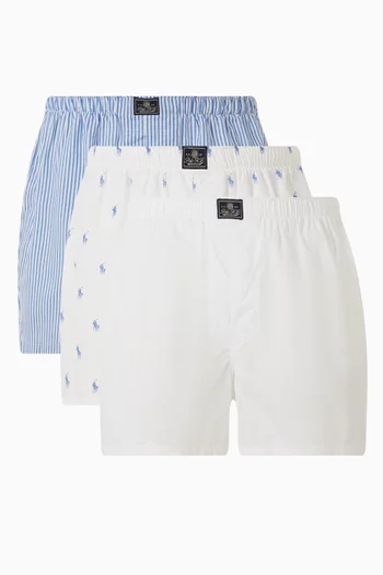 طقم بوكسر قطن، 3 قطع