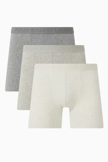 طقم بوكسر بشعار الماركة، 3 قطع