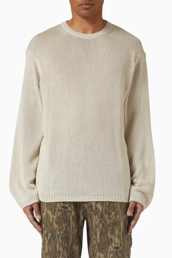 Gauge Knit Crew Sweater