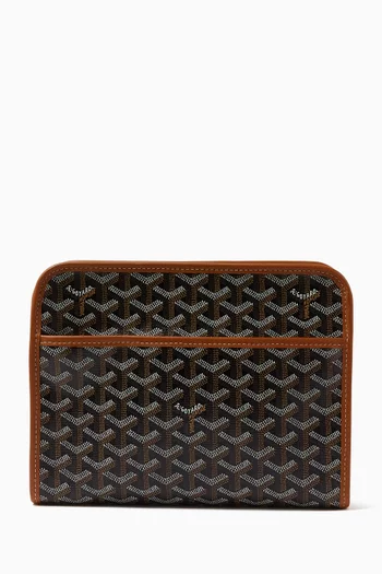 حقيبة مستحضرات تجميل ميزون جويفانس بنقشة حرفي MM غير مستعملة