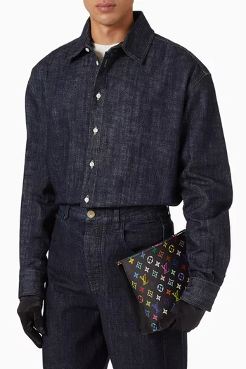 حقيبة مستحضرات العناية الشخصية 26 بأحرف الماركة غير مستعملة لويس فيتون × تاكاشي موراكامي