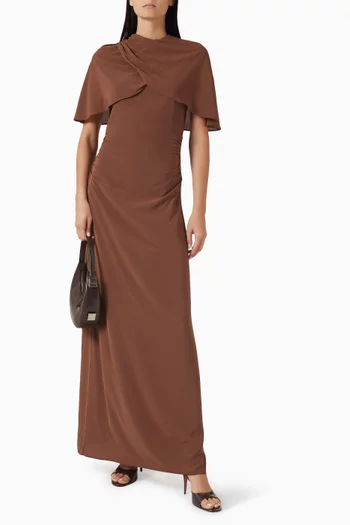 Cape Maxi Dress