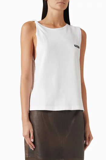 Logo Tank Top in Cotton-jersey