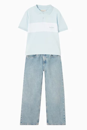 تي شيرت بولو بشعار الماركة 