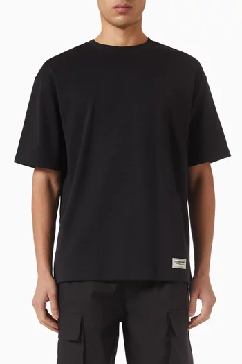 Relaxed Fit Embossed T-shirt in Cotton Luxe