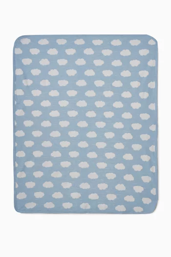 Cloud Jacquard Bunny Rug in Organic Cotton-blend