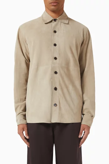 Lush Shirt in Lamb Suede