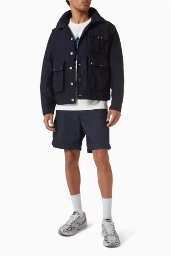 Indigo Goggle Jacket in 50 Fili