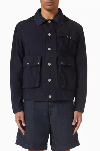 Indigo Goggle Jacket in 50 Fili