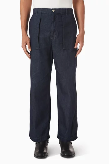 Loose Pants in Denim