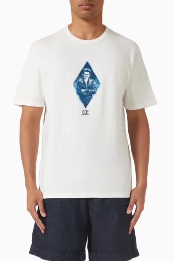 Printed T-shirt in Cotton