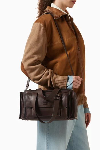 Utilitaire Shopping Bag in Leather