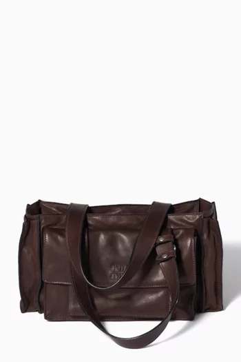 Utilitaire Shopping Bag in Leather