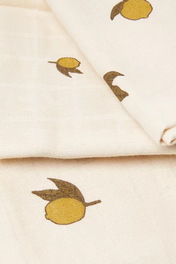 طقم أقمشة موسلين قطن عضوي، 3 قطع