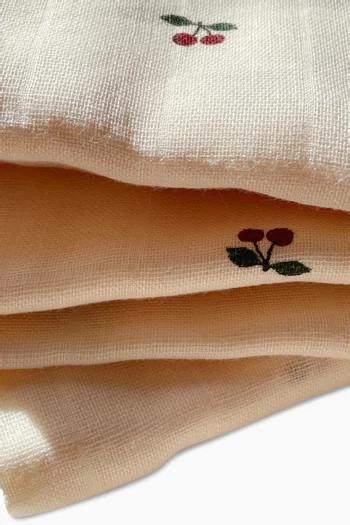 طقم أقمشة موسلين قطن عضوي، 3 قطع