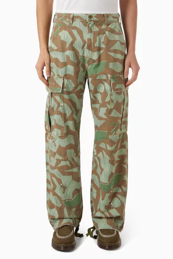 Wide-leg Cargo Pants