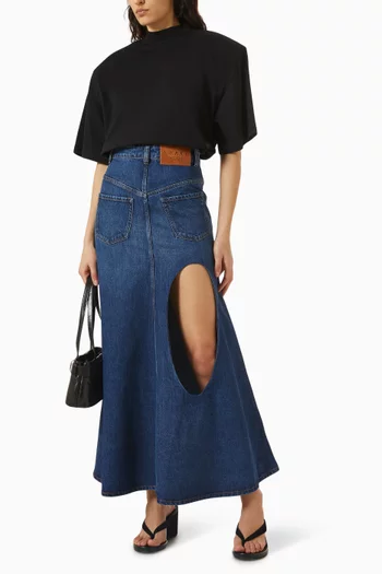 بلوزة بأكمام منفوخة قطن جيرسيه