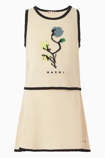 Floral Trim Top in Cotton