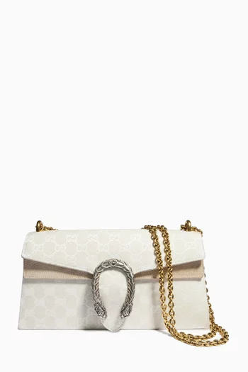 حقيبة كتف ديونيسوس متوسطة قنب بشعار حرفي GG